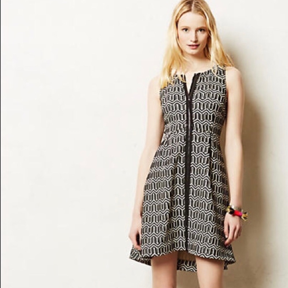 Anthropologie Leifsdottir Tonnelle Dress in Black
